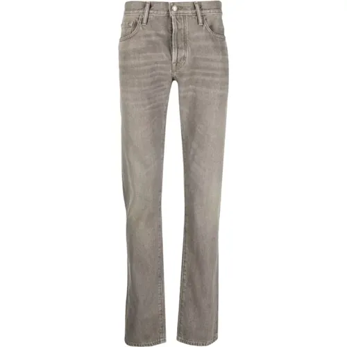 Slim Fit Cotton Jeans , male, Sizes: W33 - Tom Ford - Modalova