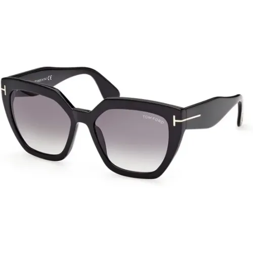 Glänzende Schwarze Sonnenbrille Modell Ft0939 - Tom Ford - Modalova