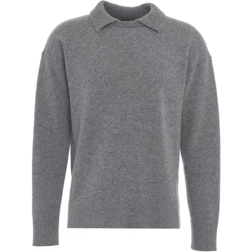 Grey Knitwear for Men Aw24 , male, Sizes: S, L - Mauro Grifoni - Modalova