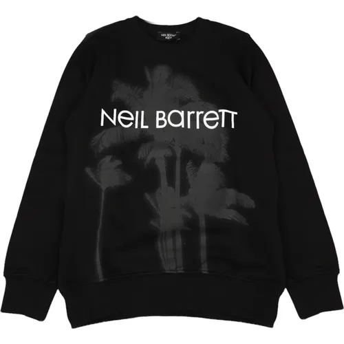 Kinder Baumwoll Sweatshirt - Neil Barrett - Modalova