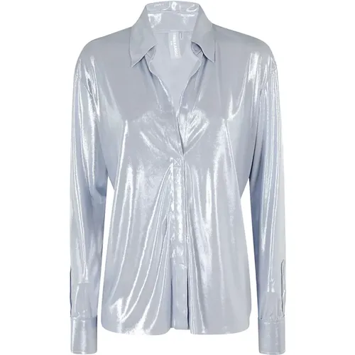 Collared Shirt with Stand Collar , female, Sizes: XS - Norma Kamali - Modalova