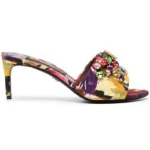 Jewel-Embellished Mules , female, Sizes: 5 UK, 3 1/2 UK, 5 1/2 UK, 7 1/2 UK, 3 UK, 4 UK, 6 UK, 4 1/2 UK - Dolce & Gabbana - Modalova