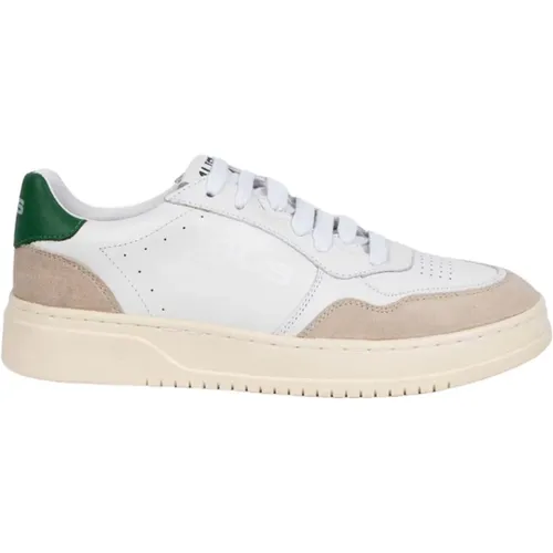 White and Green Aron Sneakers , male, Sizes: 11 UK, 6 UK, 8 UK, 7 UK, 9 UK, 10 UK - Paciotti - Modalova
