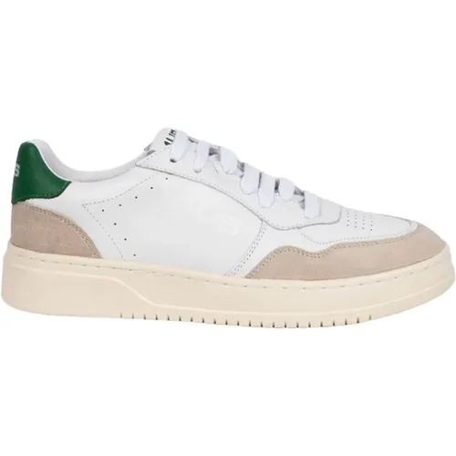 White and Green Aron Sneakers , male, Sizes: 11 UK, 6 UK, 8 UK, 7 UK, 9 UK - Paciotti - Modalova