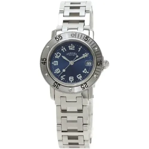 Pre-owned stainless steel silver Hermès watch , female, Sizes: ONE SIZE - Hermès Vintage - Modalova