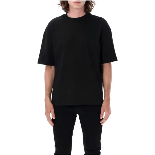 Schwarzes Tonal Logo Baumwoll-T-Shirt , Herren, Größe: L - Amiri - Modalova