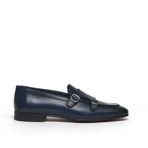 Leather Monk Strap Shoes , male, Sizes: 6 1/2 UK, 10 UK, 6 UK, 7 UK, 7 1/2 UK - Berwick - Modalova