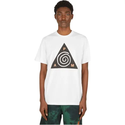 Grafikdruck Spiral T-Shirt , Herren, Größe: 2XL - P.a.m. - Modalova