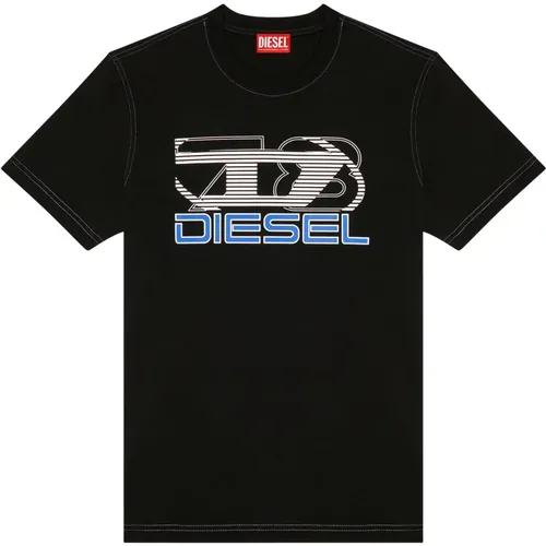 T-Shirt mit Oval D 78-Print Diesel - Diesel - Modalova