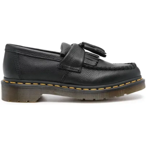 Schwarze Lederslipper , Damen, Größe: 39 EU - Dr. Martens - Modalova