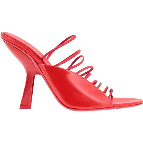 Rote Sandalen Ss23 - Damenschuhe , Damen, Größe: 38 1/2 EU - Salvatore Ferragamo - Modalova