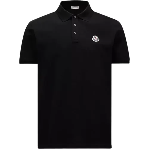 Logo Patch Polo Classic Cotton , male, Sizes: S - Moncler - Modalova