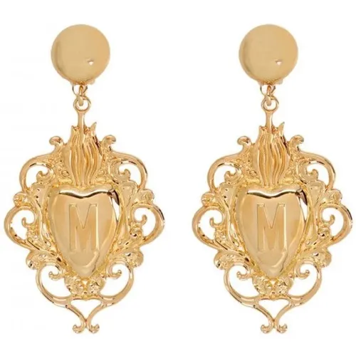 Elegant Earrings for Fashion-Forward Females , female, Sizes: ONE SIZE - Moschino - Modalova