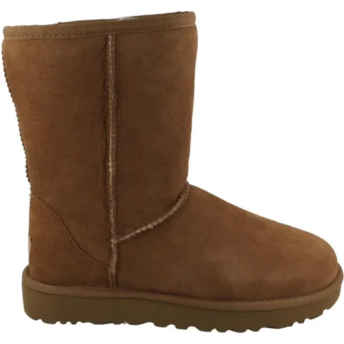 Damen Classic Short II Kamel Schaffellstiefel , Damen, Größe: 37 EU - Ugg - Modalova