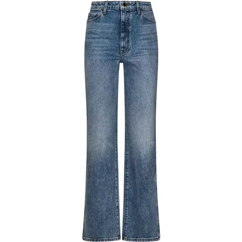 High Rise Stovepipe Leg Jeans , female, Sizes: W26 - Khaite - Modalova