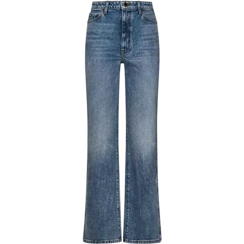 High Rise Stovepipe Leg Jeans , female, Sizes: W26, W27 - Khaite - Modalova