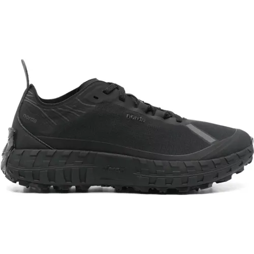 Schwarze Sneakers Bio-Dyneema® Schnürung Logo , Herren, Größe: 43 1/2 EU - NORDA - Modalova