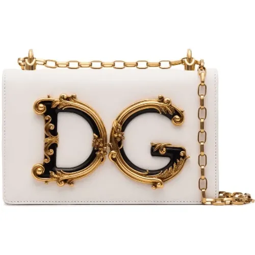 Barocke DG Logo Schultertasche - Dolce & Gabbana - Modalova