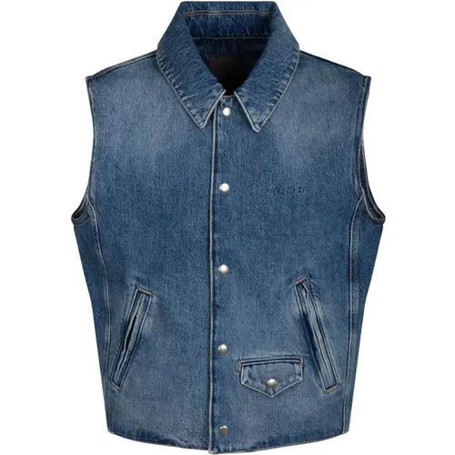 Indigo Denim Vest , male, Sizes: L - Givenchy - Modalova