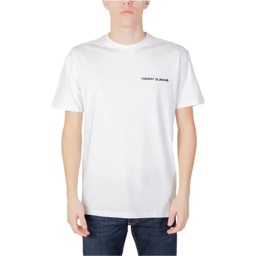 Classic Linear T-Shirt , male, Sizes: M, XL, 2XL, L - Tommy Jeans - Modalova
