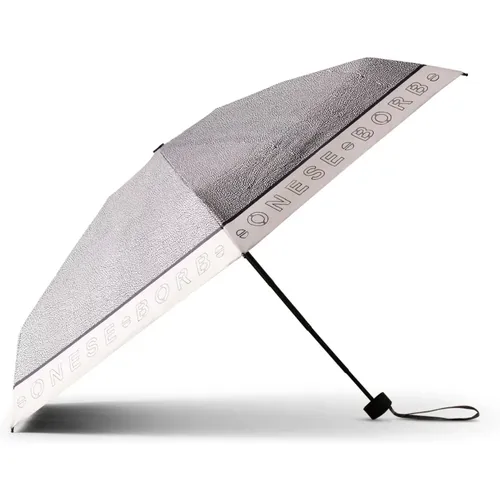 OP Stoff Kompakter Regenschirm , Damen, Größe: ONE Size - Borbonese - Modalova