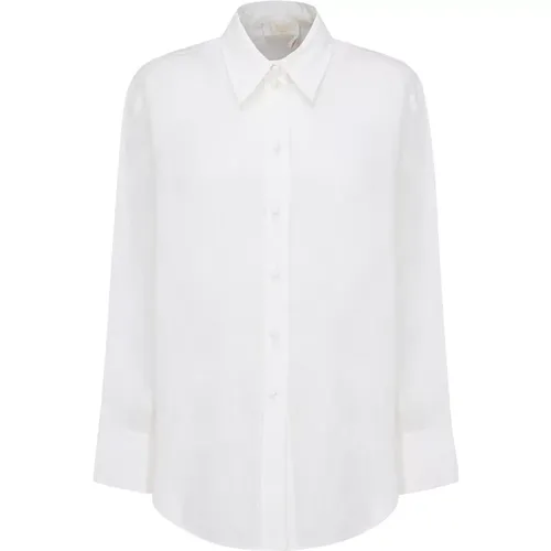 Crisp Linen Shirt for Women , female, Sizes: M - Chloé - Modalova