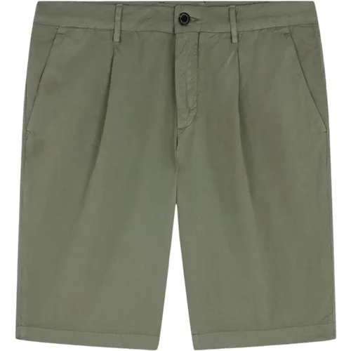 Oliva Leinen Bermuda Shorts , Herren, Größe: 3XL - PAUL & SHARK - Modalova