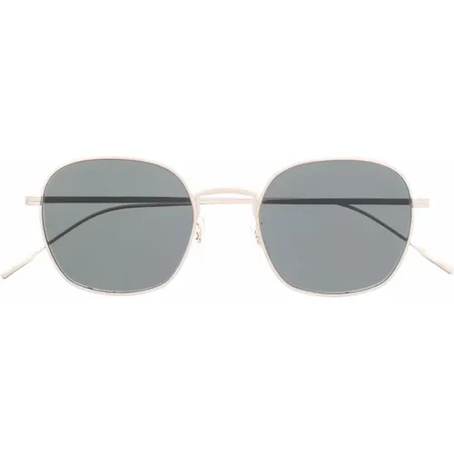 Gold Sungles with Original Accessories , unisex, Sizes: 50 MM - Oliver Peoples - Modalova
