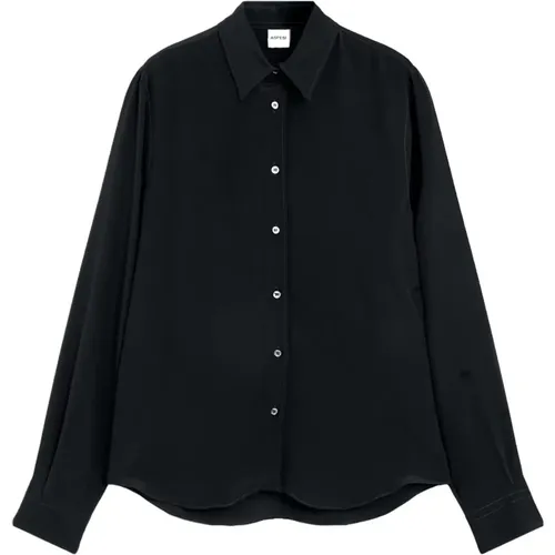 Seiden Crepe de Chine Bluse , Damen, Größe: M - Aspesi - Modalova