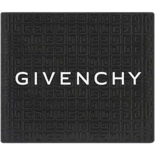 Schwarze Lederbrieftasche mit Signaturdruck , Herren, Größe: ONE Size - Givenchy - Modalova