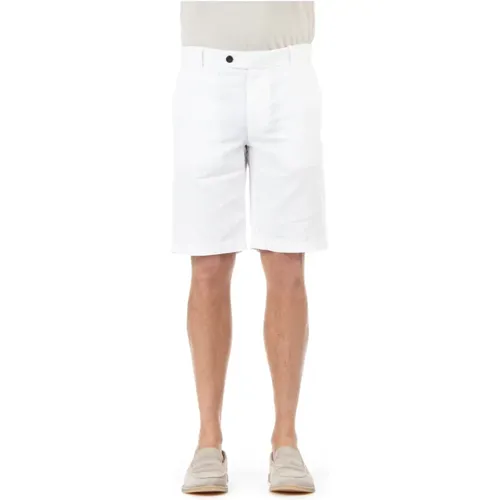 Cotton-Linen Bermuda Shorts , male, Sizes: W31 - Eleventy - Modalova