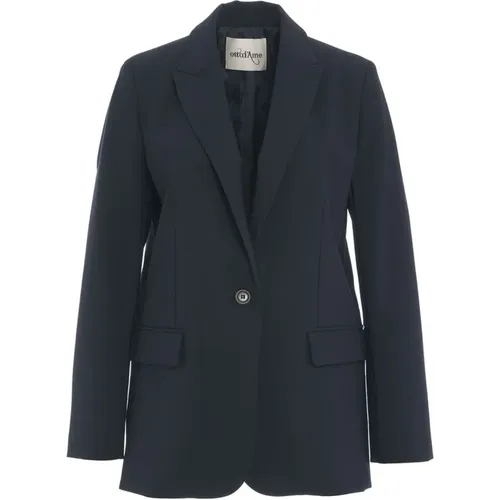 Blaue Blazer Aw24 Damenbekleidung , Damen, Größe: M - Ottod'Ame - Modalova