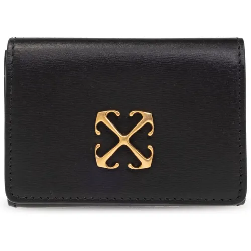 Leather wallet , female, Sizes: ONE SIZE - Off White - Modalova