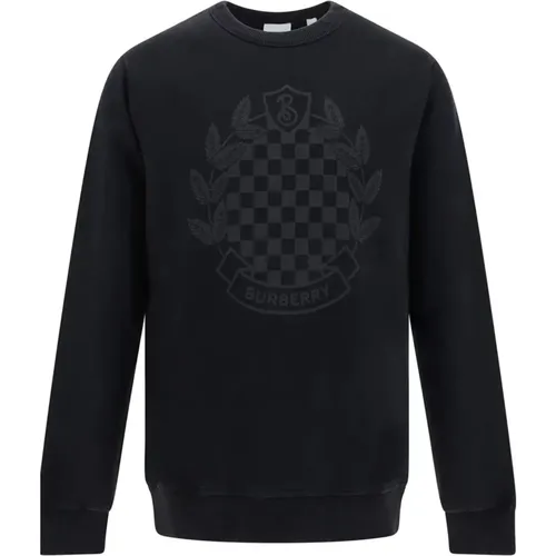 Cotton Sweatshirt with Long Sleeves , male, Sizes: L - Burberry - Modalova
