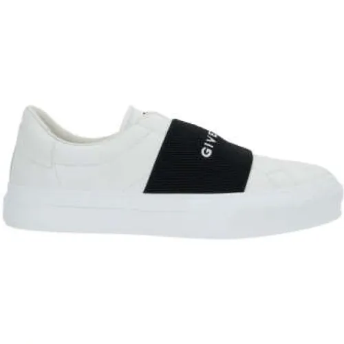 Weiße Low-Top-Sneaker mit elastischem Band , Herren, Größe: 43 1/2 EU - Givenchy - Modalova