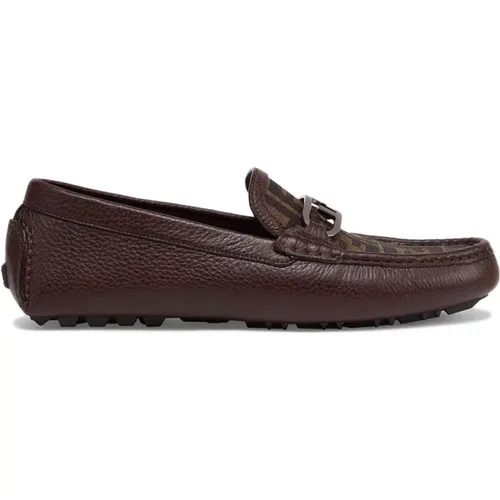 Flat shoes , male, Sizes: 7 UK, 4 UK, 5 UK, 8 UK, 11 UK, 10 UK, 6 UK - Fendi - Modalova