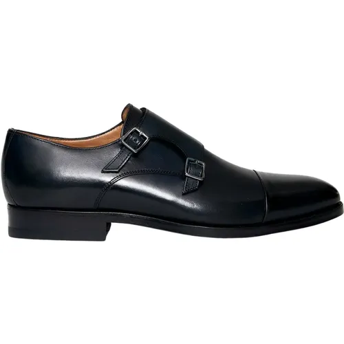 Double Buckle High-Top Shoe , male, Sizes: 8 1/2 UK - Ortigni - Modalova
