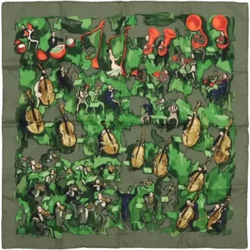 Pre-owned Silk scarves , female, Sizes: ONE SIZE - Hermès Vintage - Modalova