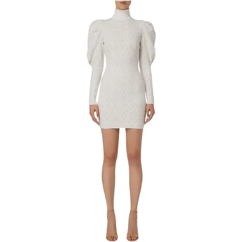 Knitted Mini Dress for Women , female, Sizes: M, S - Elisabetta Franchi - Modalova