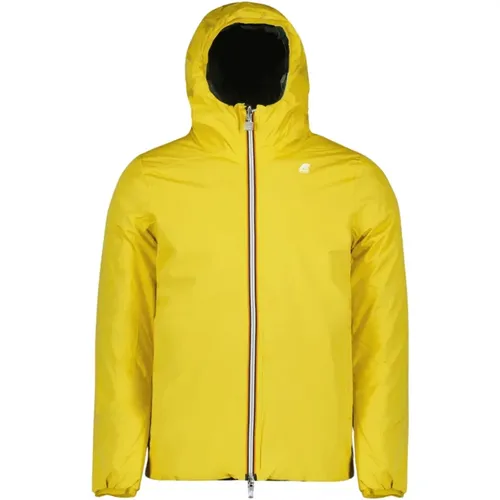 Reversible Insulated Hooded Jacket , male, Sizes: L, M, XL - K-way - Modalova