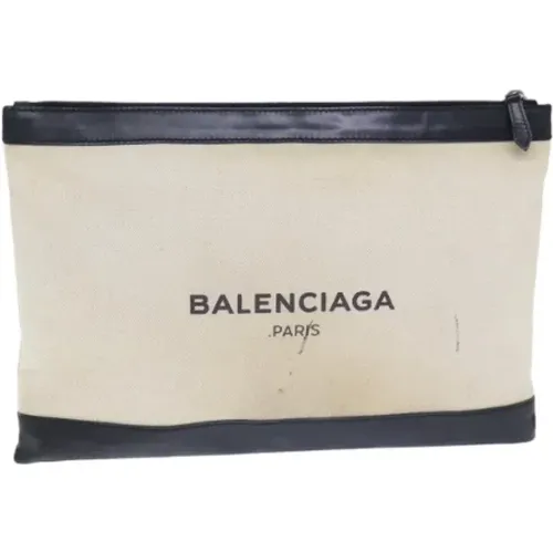 Pre-owned Canvas clutches , female, Sizes: ONE SIZE - Balenciaga Vintage - Modalova