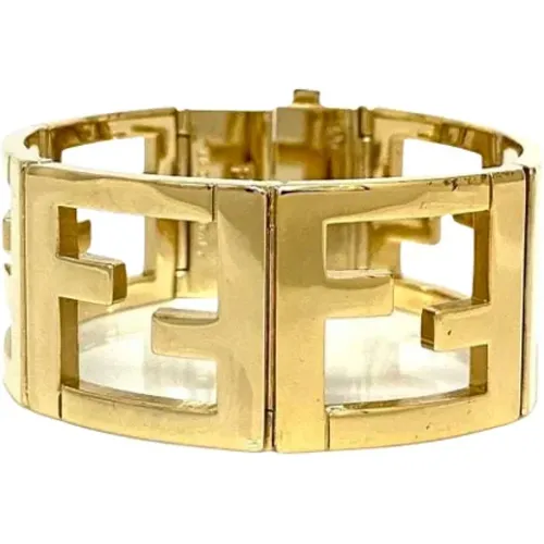 Pre-owned Gold bracelets , female, Sizes: ONE SIZE - Fendi Vintage - Modalova