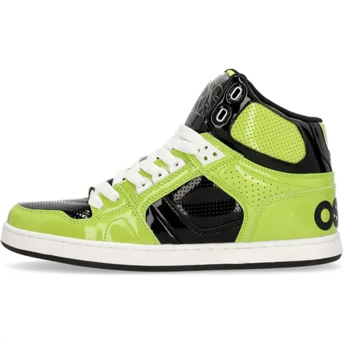 Hohe Skate Schuhe Lime/Weiß , Herren, Größe: 42 EU - Osiris - Modalova