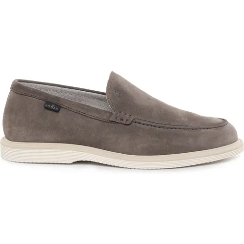 Flat Suede Shoes , male, Sizes: 5 UK, 10 UK - Hogan - Modalova