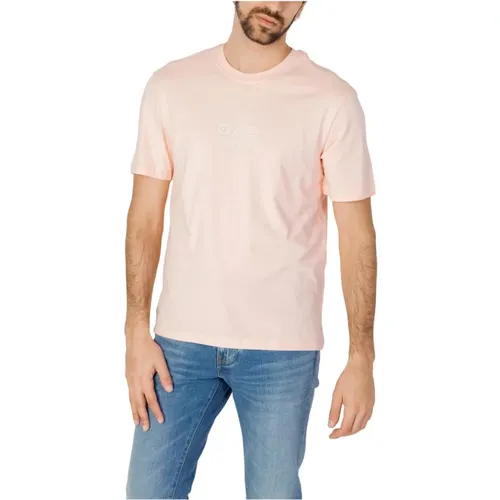 Printed Short Sleeve T-Shirt , male, Sizes: XL, S, 2XL, L, M - GAS - Modalova