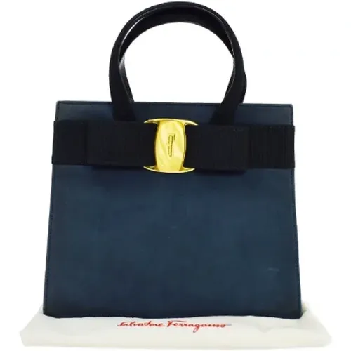 Pre-owned Wildleder handtaschen , Damen, Größe: ONE Size - Salvatore Ferragamo Pre-owned - Modalova