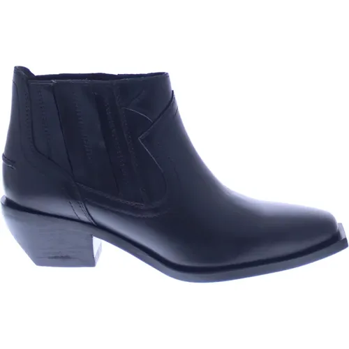 Eleganter Stiefelette mit Kubanischen Absätzen , Damen, Größe: 38 EU - Bronx - Modalova