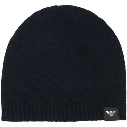 Cashmere Cap , unisex, Sizes: ONE SIZE - Emporio Armani - Modalova