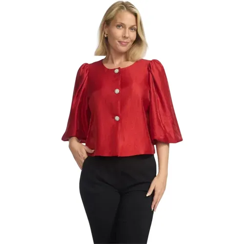 Roter Naomi Party Blazer Jacke , Damen, Größe: M - 2-Biz - Modalova