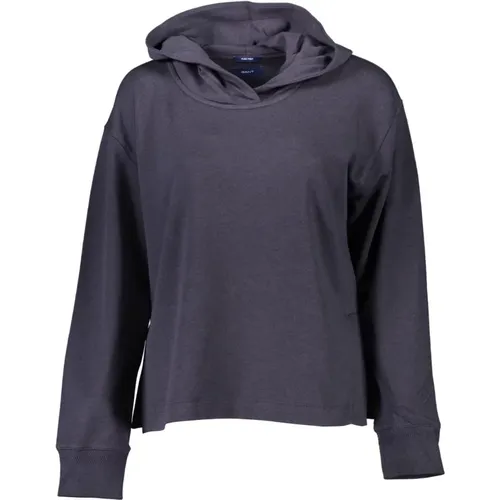 Blaues Damen-Sweatshirt mit Kapuze , Damen, Größe: S - Gant - Modalova